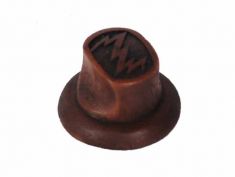 Repro of Zenith Wood Knob (plastic): click to enlarge