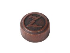 Repro of Zenith Wood Knob (plastic): click to enlarge