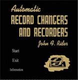 Rider's Automatic Record Changers & Recorders on CD